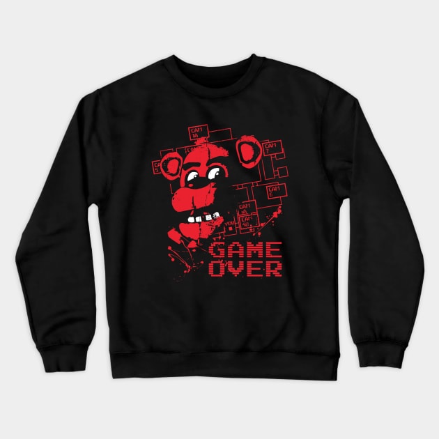 Five Nights At Freddy's Game Over Crewneck Sweatshirt by DeepFriedArt